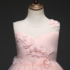 Kép 4/5 - Rózsaszín virágos hímzett kövecskés kislány alkalmi ruha koszorúslány ruha esküvőre