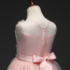 Kép 5/5 - Rózsaszín virágos hímzett kövecskés kislány alkalmi ruha koszorúslány ruha esküvőre