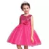 Kép 1/3 - Pink színű flitteres tüll szoknyás kislány alkalmi ruha