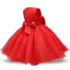 Kép 2/2 - Piros virágos csillogós tüll szoknyás kislány masnis alkalmi ruha koszorúslány ruha.