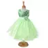 Kép 2/2 - Avokádó zöld színű flitteres tüllszoknyás kislány alkalmi ruha koszorúslány ruha