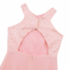 Kép 4/4 - Rózsaszín csipkés hátul nyitott nagylány alkalmi ruha koszorúslány ruha