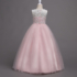 Kép 2/2 - Rózsaszín fehér horgolt kislány alkalmi ruha