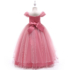 Kép 4/6 -  Mályva színű hercegnős kislány alkalmi ruha koszorúslány ruha esküvőre 