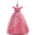 Kép 1/6 -  Mályva színű hercegnős kislány alkalmi ruha koszorúslány ruha esküvőre 