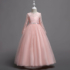 Kép 1/2 - Rózsaszín kövecskés derekú kislány alkalmi ruha koszorúslány ruha esküvőre