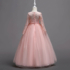 Kép 2/2 - Rózsaszín kövecskés derekú kislány alkalmi ruha koszorúslány ruha esküvőre
