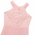 Kép 3/4 - Rózsaszín csipkés hátul nyitott nagylány alkalmi ruha koszorúslány ruha