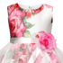 Kép 4/4 - Virágos tüll szoknyás masnis kislány alkalmi ruha koszorúslány ruha esküvőre