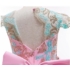 Kép 3/5 - Hímzett rózsaszín kék színű csipkés kislány alkalmi ruha